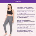 Features Of Churidar Leggings Grey