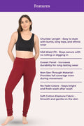 Premium features of women's brown churidar leggings