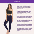 Features Of Cotton Leggings-Navy Blue