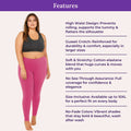 Features Of Cotton Leggings - Dark Pink
