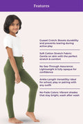 Features of girls  wearing cotton leggings 
