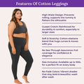 Features Of Cotton Leggings _ Black