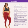 Features Of Cotton Leggings _ Maroon