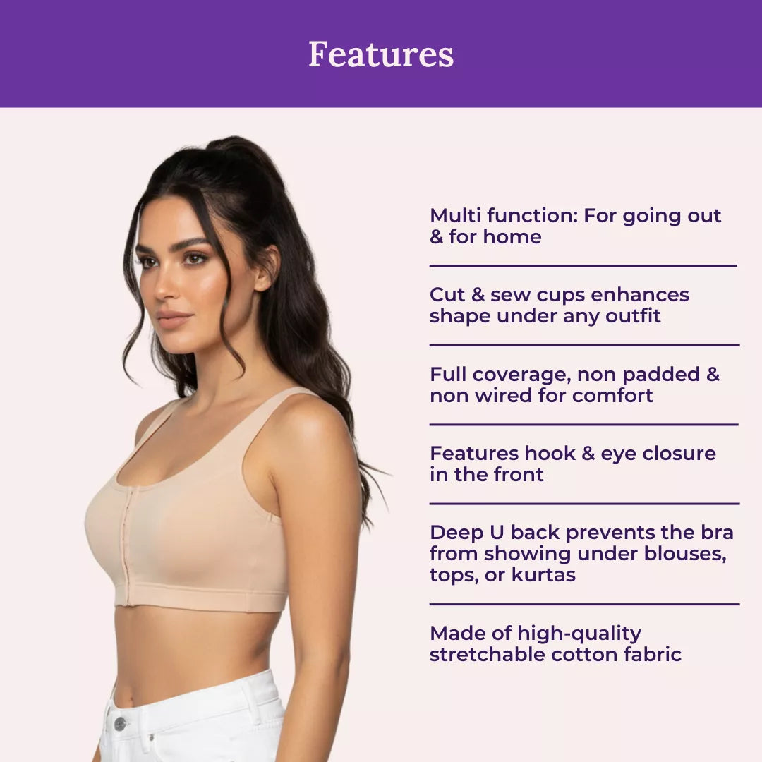 Features Of Front Open Bras-Skin