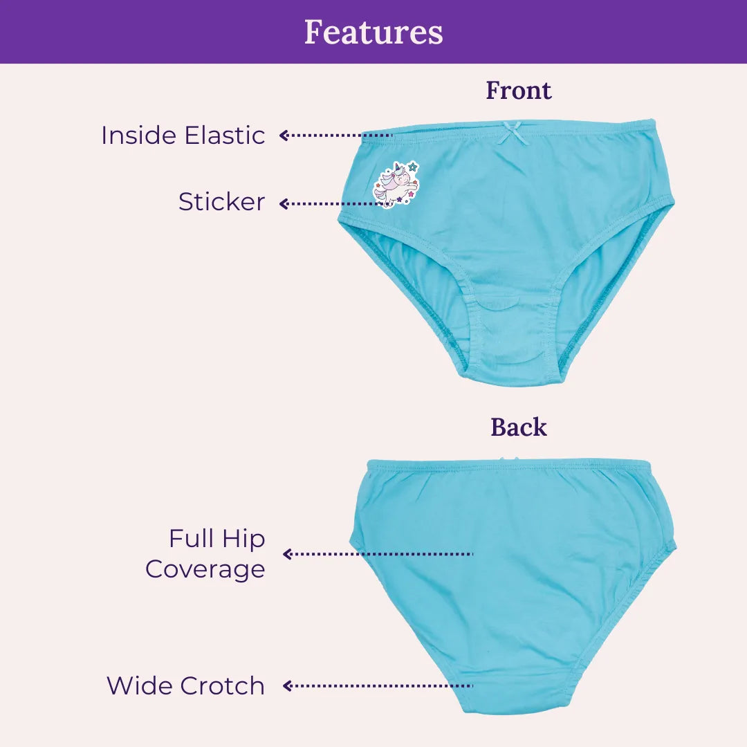 Features Of Girls Inner Elastic Panties