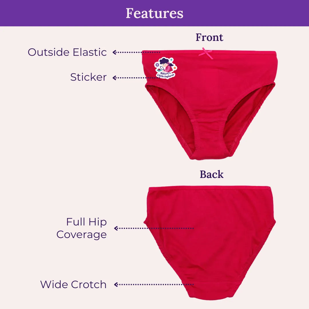 Features Of Girls Outer Elastic Panties