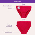 Features Of Girls Outer Elastic Panties