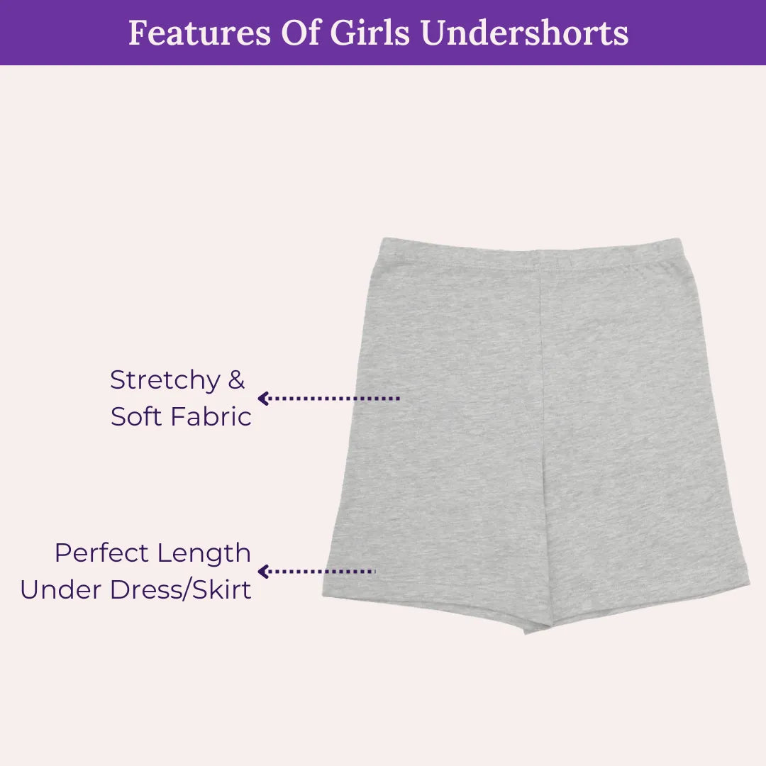 Shorts Under Frock Grey Pack Of 2