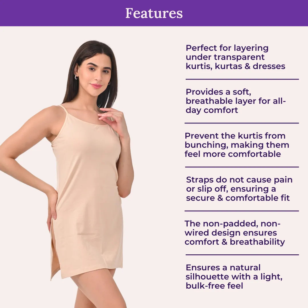 Features Of Kurti Slip Adjustable Strap