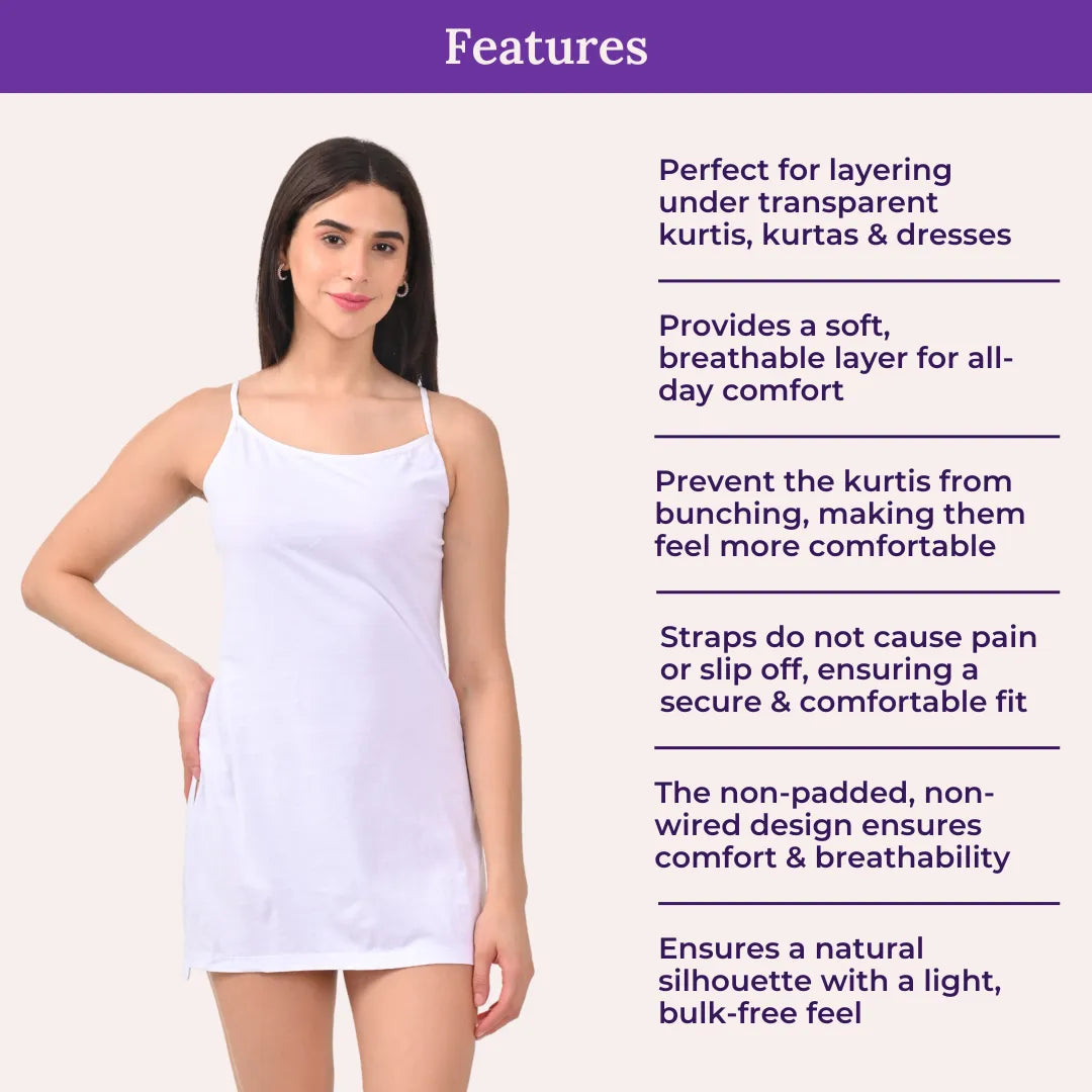 Features Of Kurti Slip Adjustable Strap