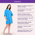 Features Of Oversize T-Shirt Bright Blue