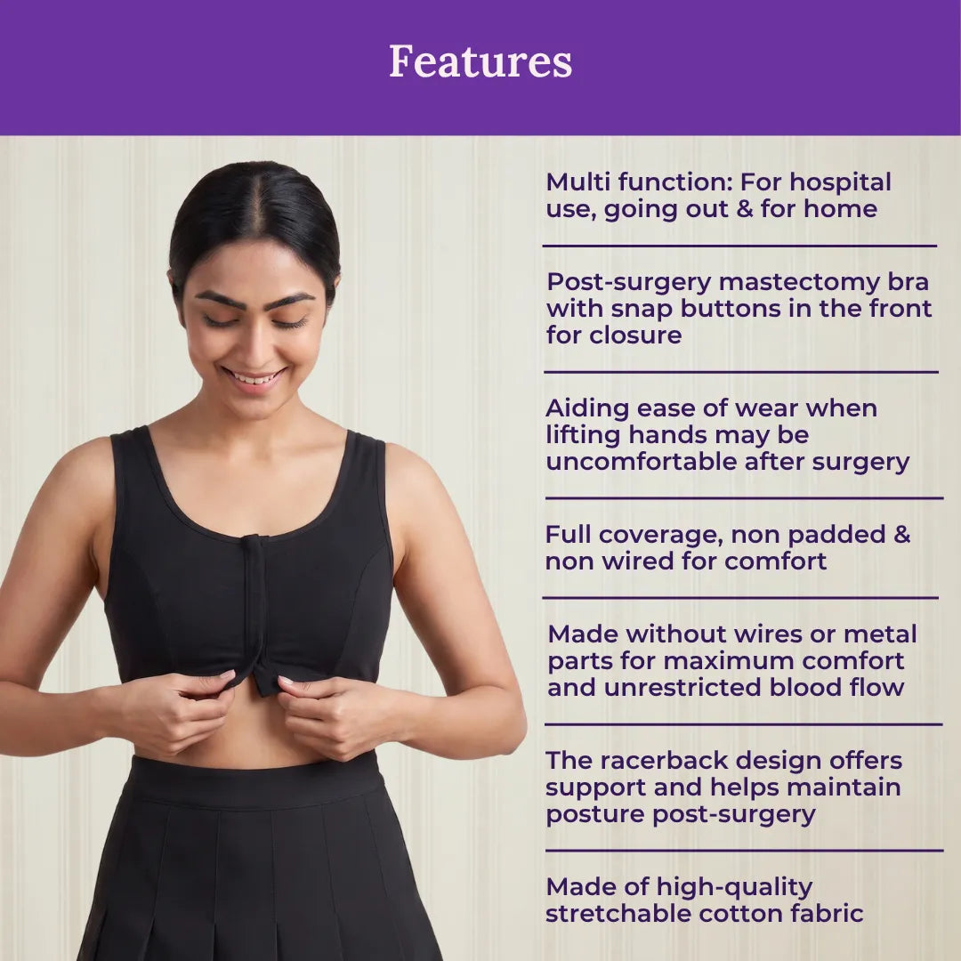 Features Of Post Surgery Recovery Bra