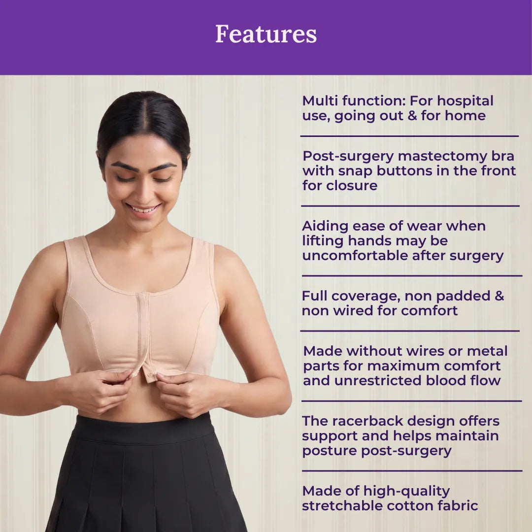 Features Of Post Surgery Recovery Bra