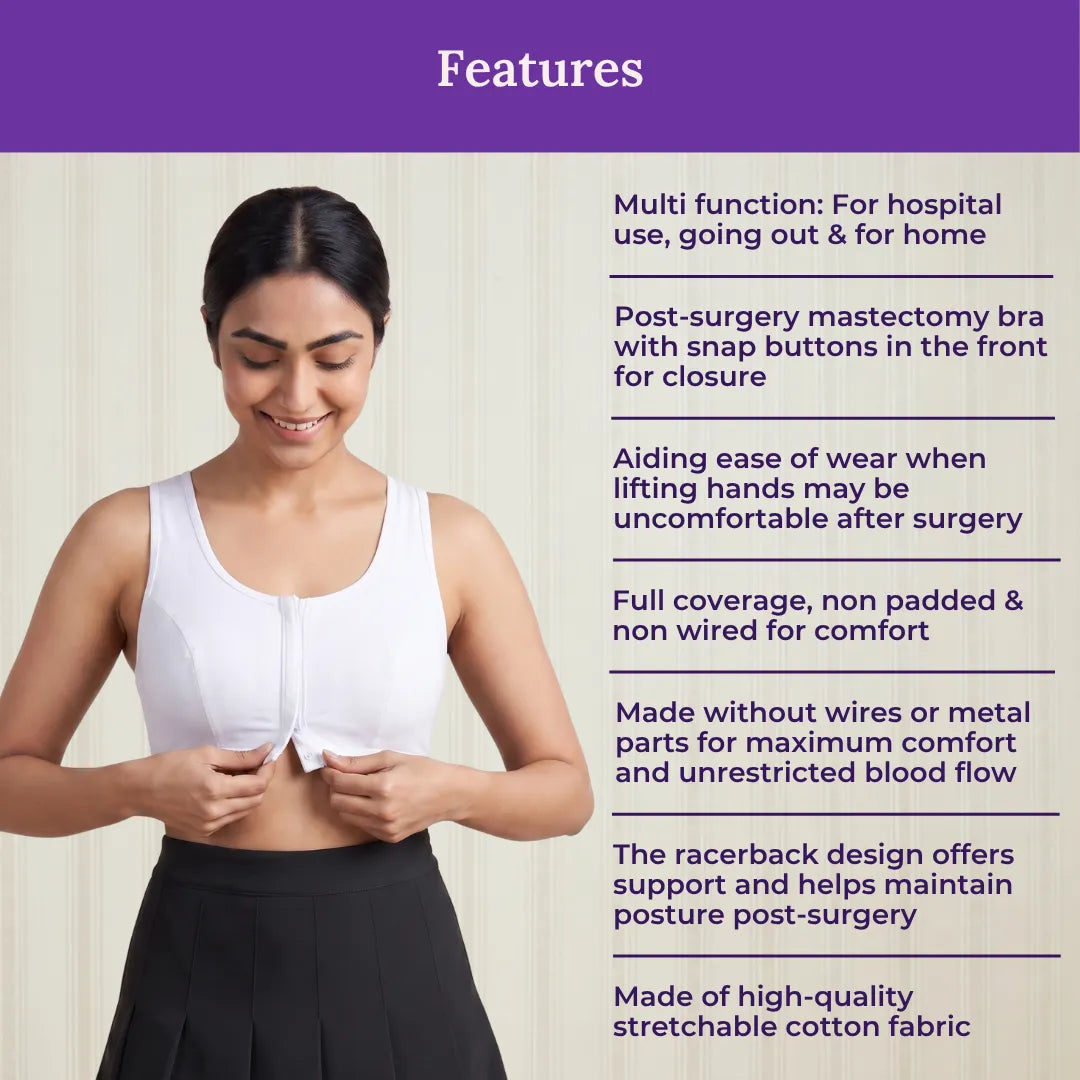 Features Of Post Surgery Recovery Bra