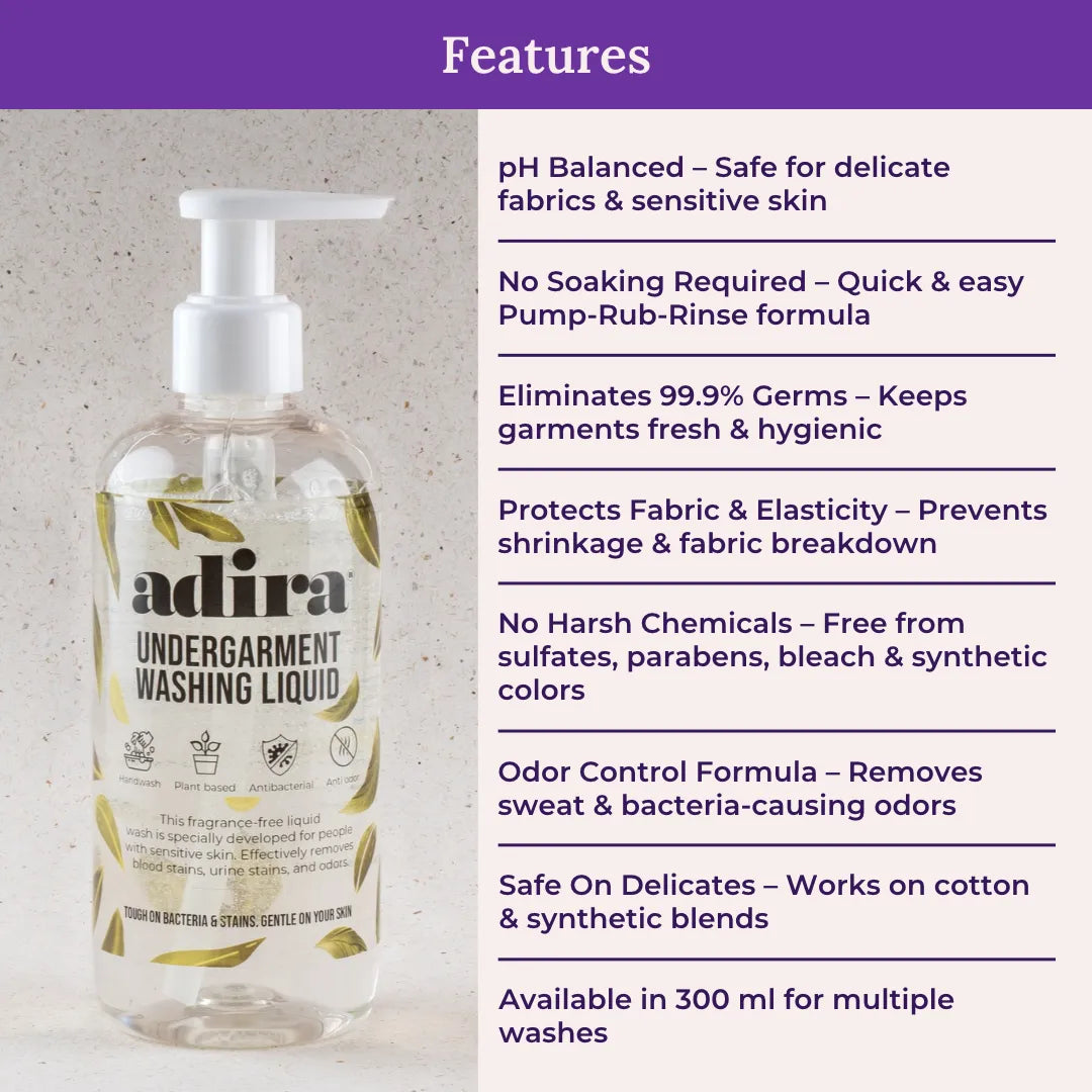 Features Of Undergarment Washing Liquid 300 ml
