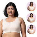 Front Open Bra Combo Skin Pack Of 3