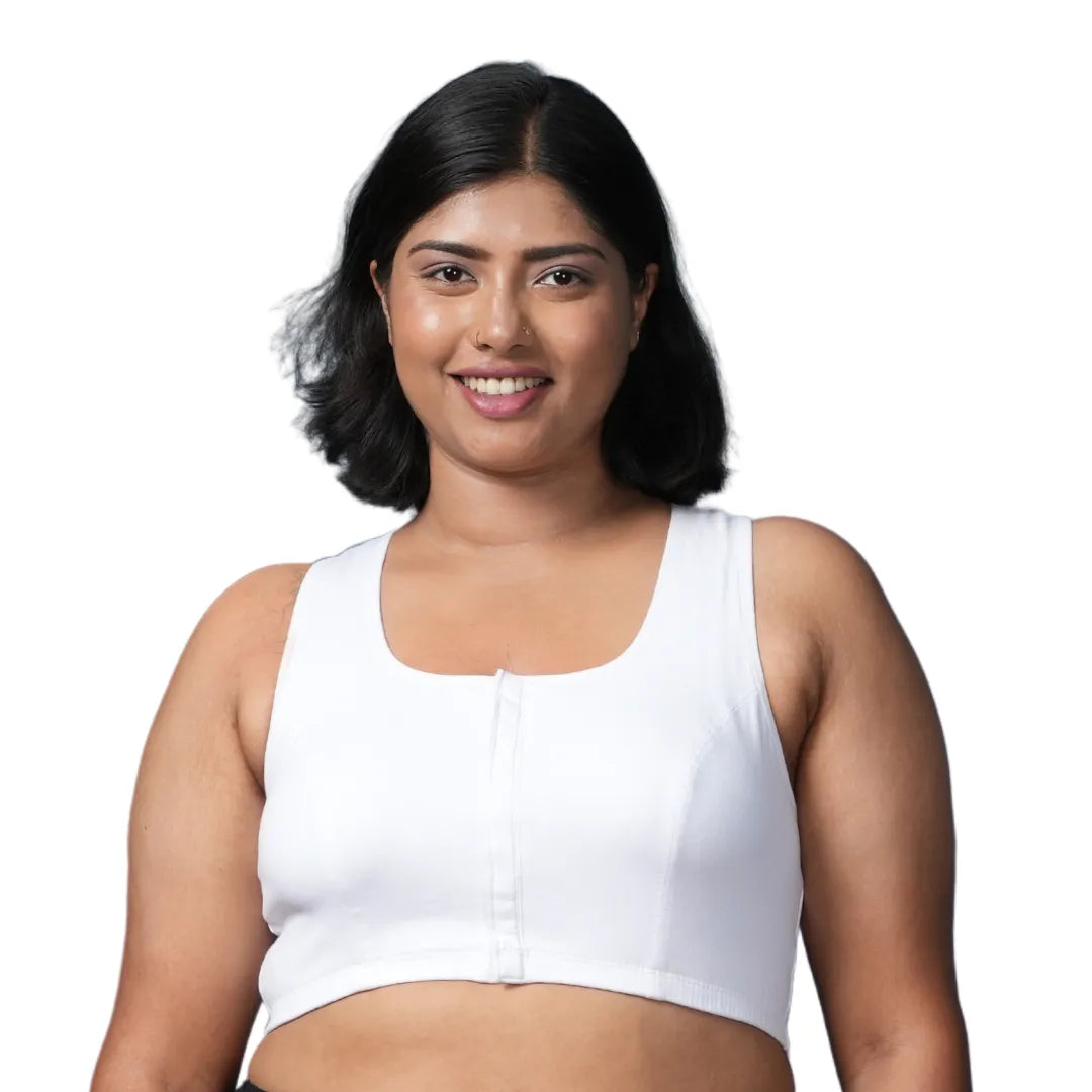 Front Open Non Padded Bra White