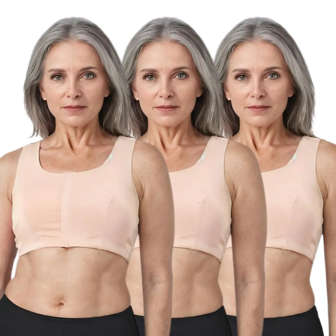 Front Closure Bras For Seniors Skin Pack Of 3