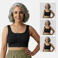  Front Open Bra With Hooks & U Back For Elderly - Black 