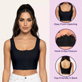 Front Open Bras Features-Black
