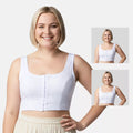 Front Open Hook Bra For Plus Size White Pack Of 2