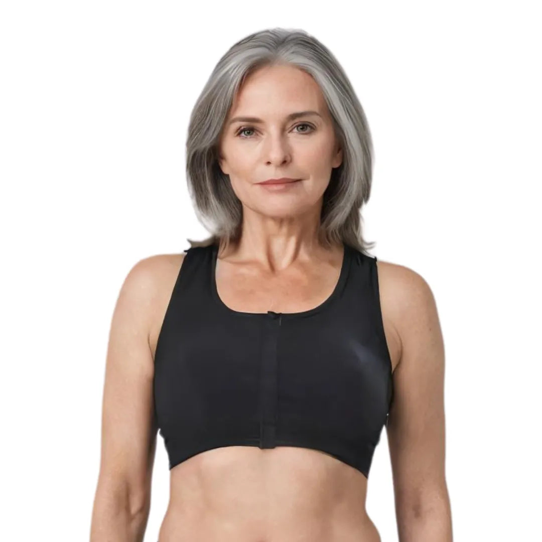 Front Opening Bras For Seniors Black