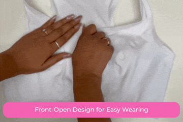  Front-Open Design for Easy Wearing