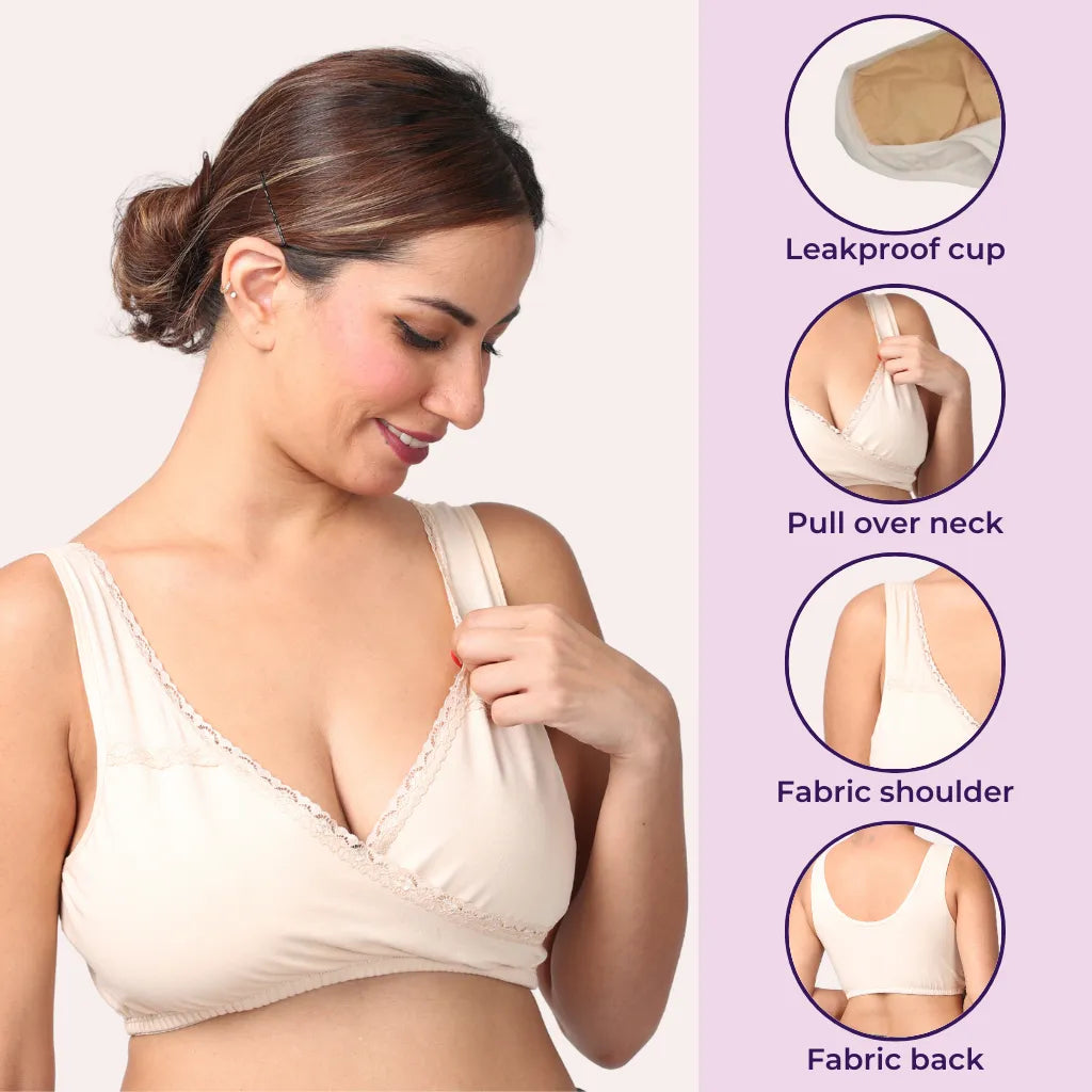 nursing sleep bra india, Skin & Black