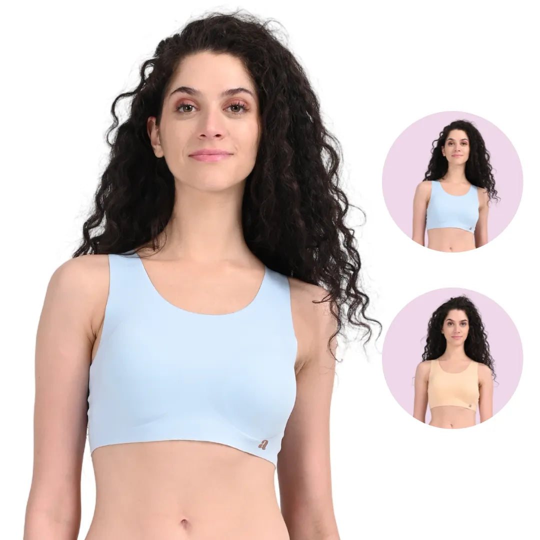 Full Coverage T Shirt Bra Blue Haze & Maple Sugar