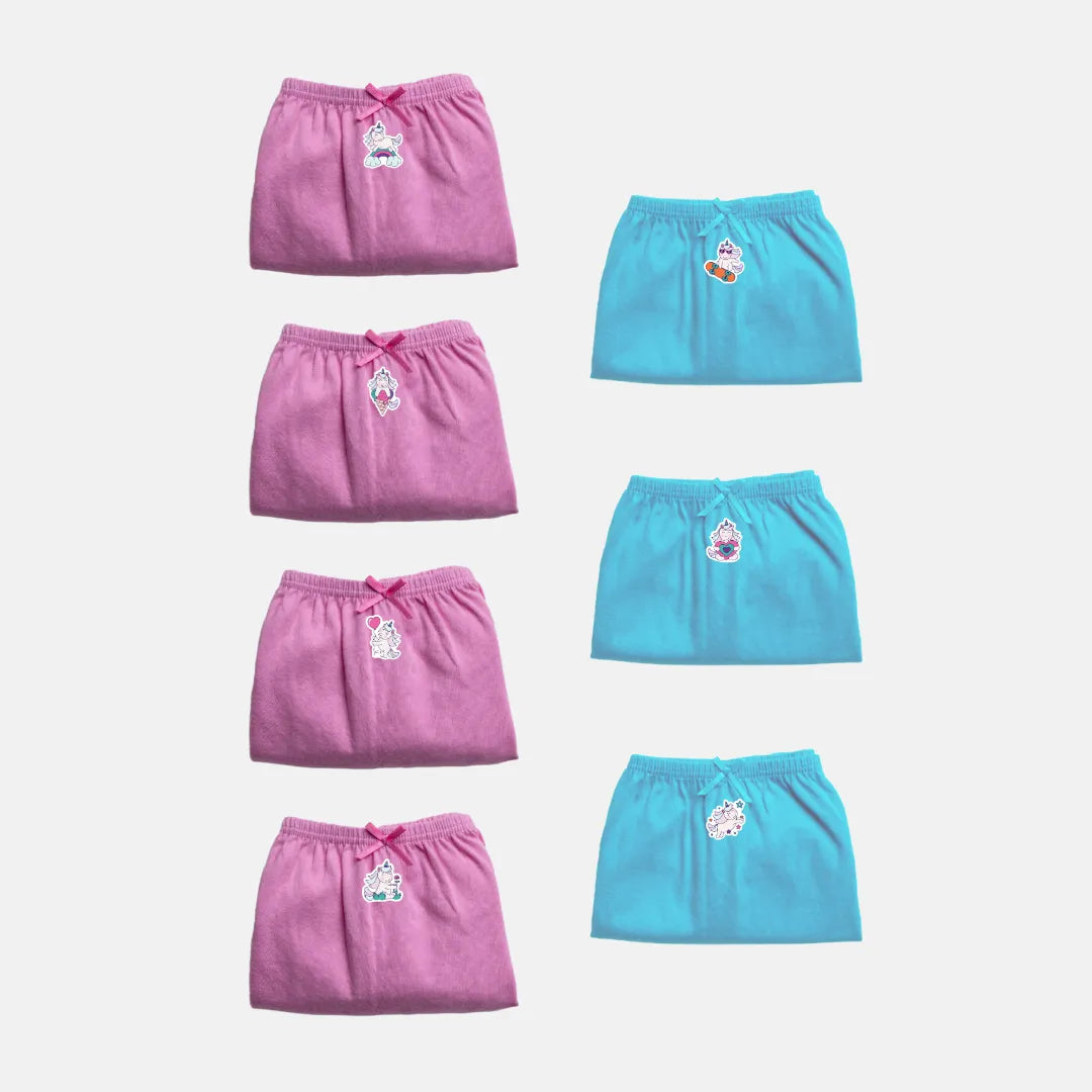 Girls Bloomers Colors 7 Pack