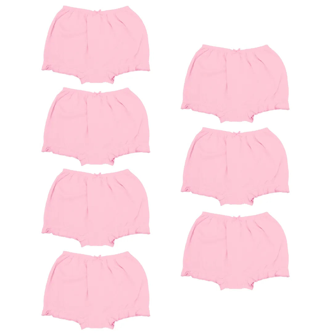 Girls Bloomers Pink 7 Pack