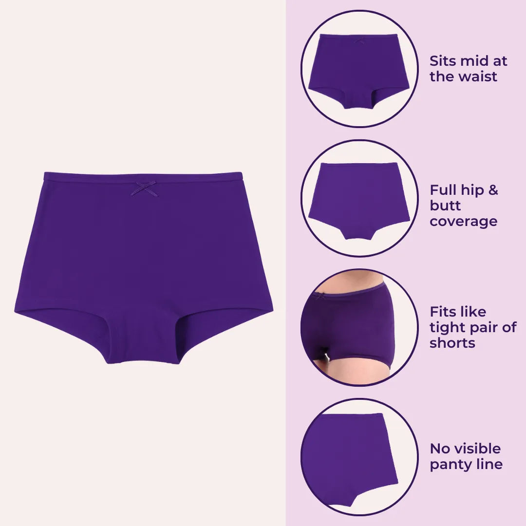 Girls Boyshort Underwear Features