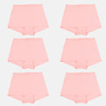 Girls Boyshort Underwear Peach Pack Of 6