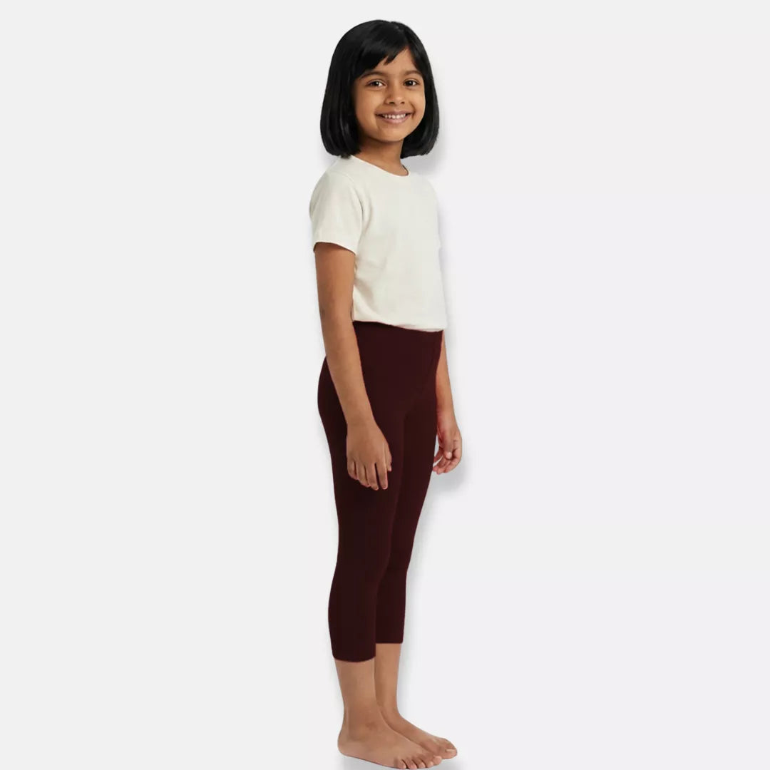 Girls Capris Brown