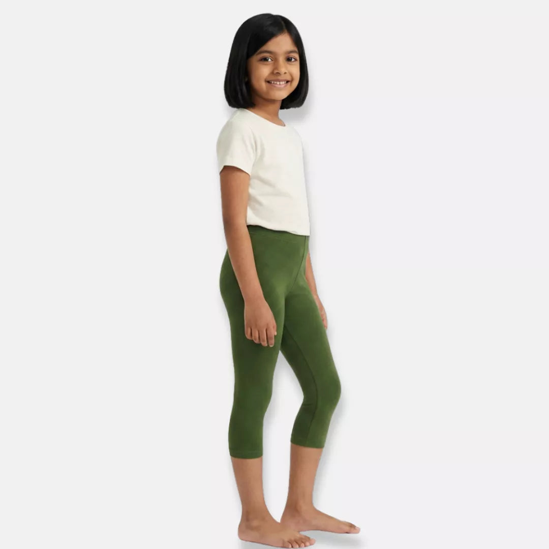 Girls Capris Green