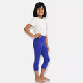 Girls Capris Royal Blue