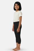 Flex Fit Cropped Leggings Black - Girls