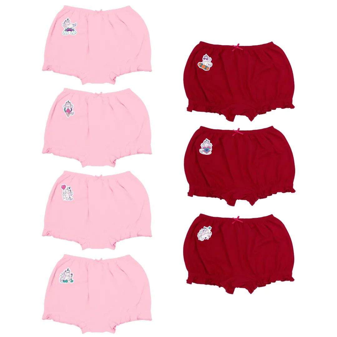 Girls Knickers Light Pink & Light Blue Colors 7 Packs