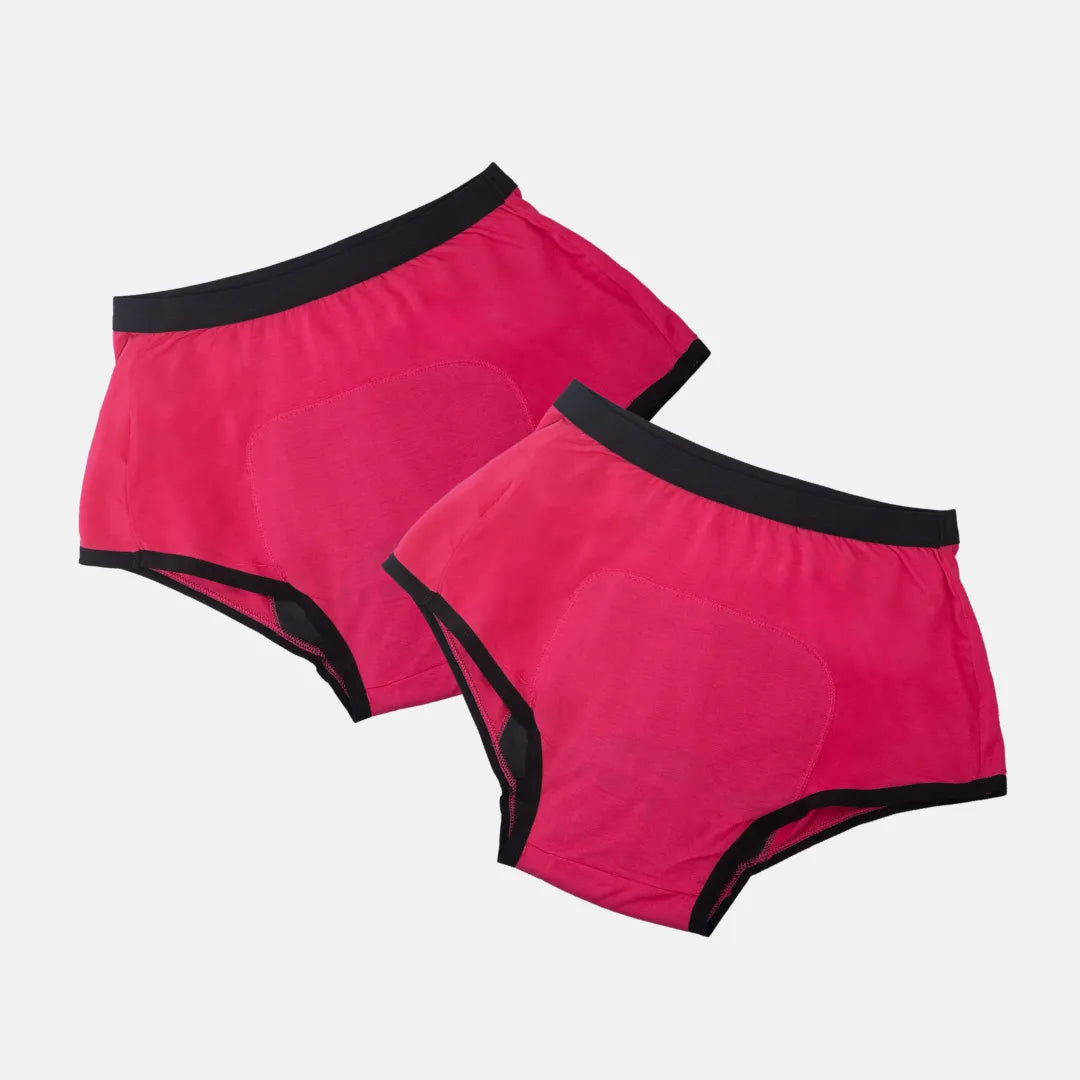 Heavy Flow Period Panties Dark Pink Pack Of 2