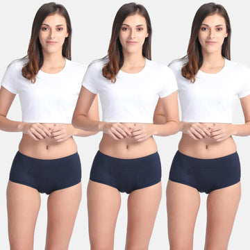 Heavy Flow Period Panties Navy Blue Pack Of 3