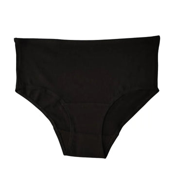 High Waist Cotton Briefs For Senior Women Black