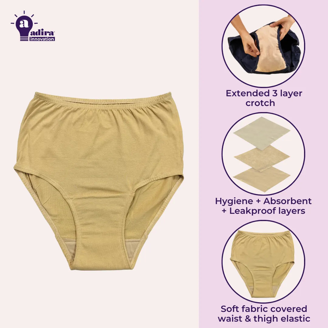 High Waist Incontinence Panty For Elderly Features 