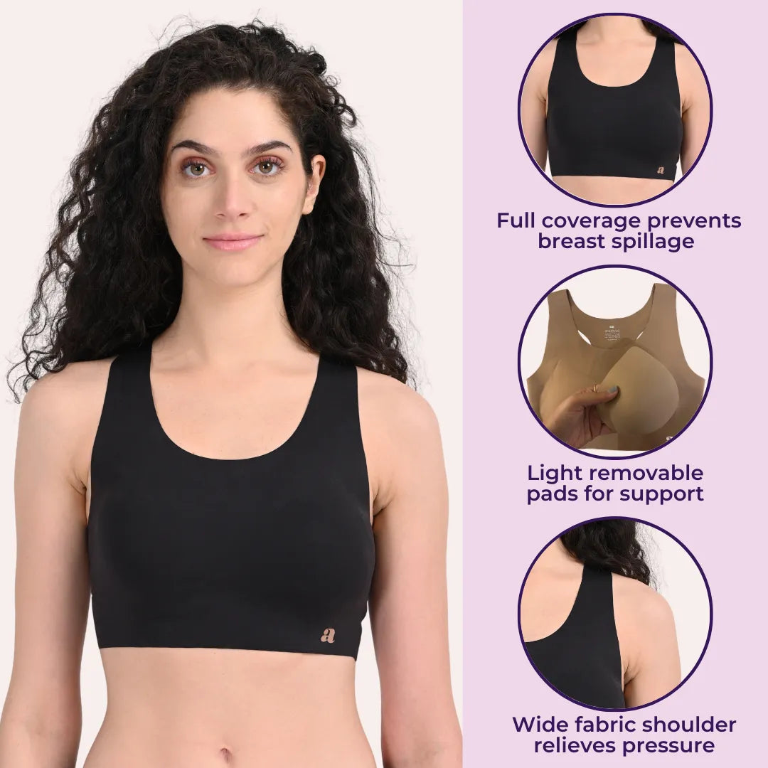 High Neck Sports Bra