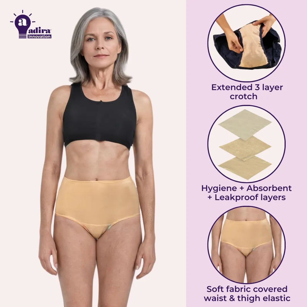 High Waist Incontinence Panty For Elderly Features 