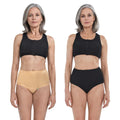 High Waist Incontinence Panty For Elderly Skin & Navy Blue