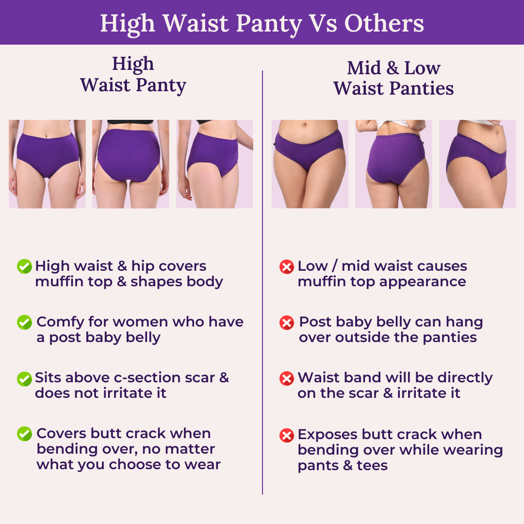 Shop Adira High Waisted Panties For Confidence & Comfort