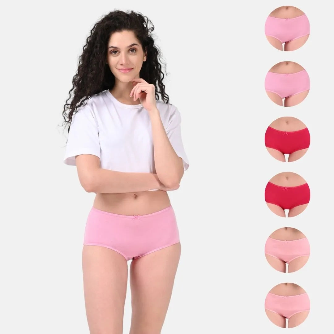 Hipster Underwear Dark Pink, Light Pink & Peach