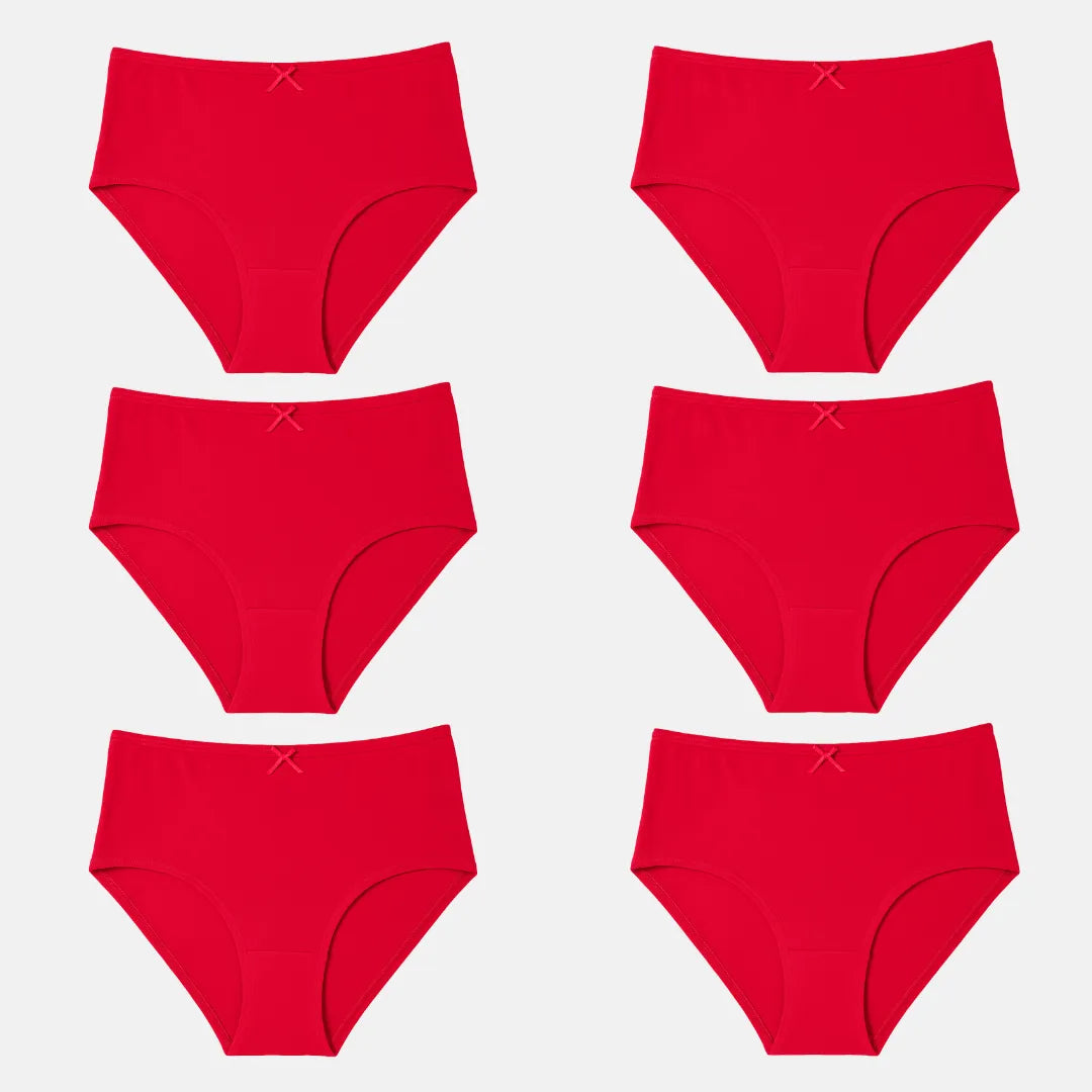 Hipster Panties Dark Pink Pack Of 6