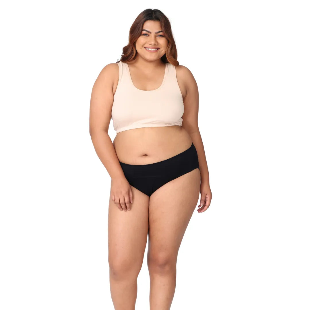 Hipster Panties For Periods Black