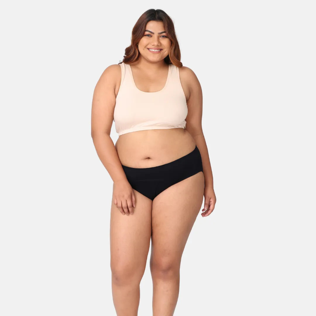 Hipster Panties For Periods Black